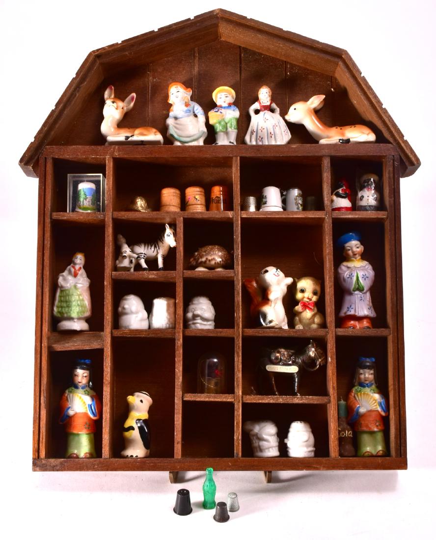 Vintage Miniature Collectibles In Display Case (1 of 3)