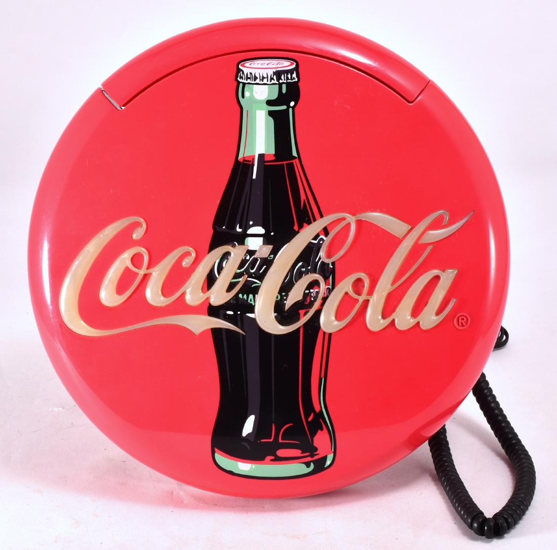Vintage Coca-Cola Round Red Phone (1 of 4)