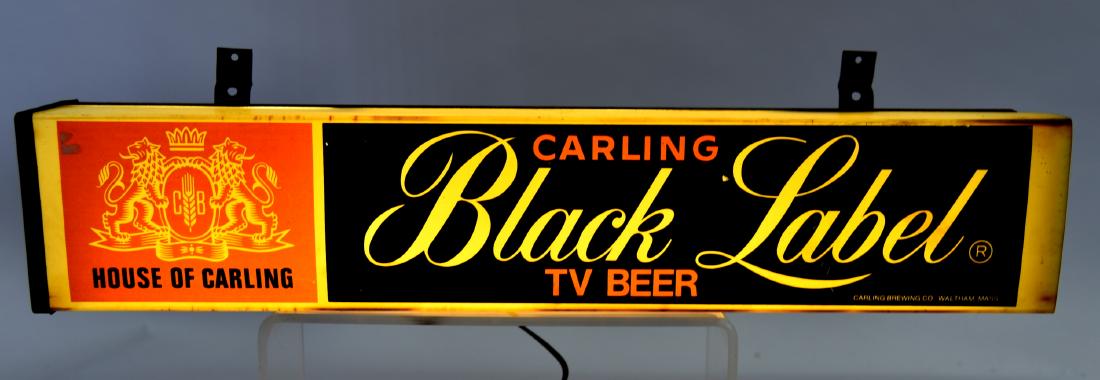 Vintage Carling Black Label Tv Beer Lighted Sign