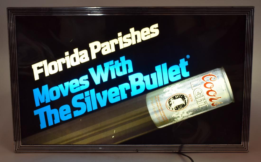 Coors Light "Florida Parishes" Lighted Sign (1 of 3)