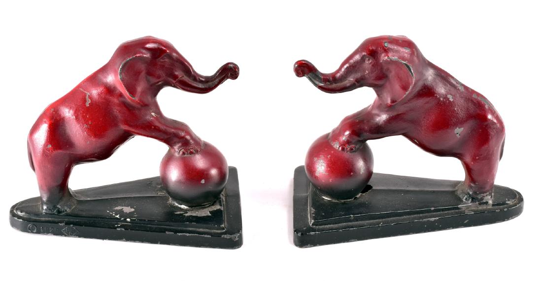 Vintage Elephant Bookends (1 of 2)