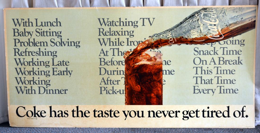 Vintage Coca-Cola Cardboard Truck Sign (1 of 1)