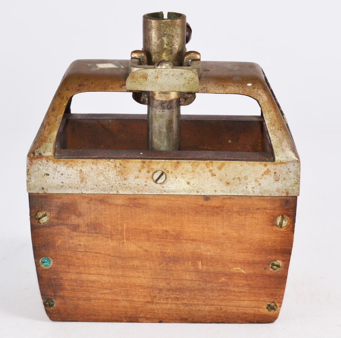 Antique Primitive Wood/Brass Butter Press (1 of 3)