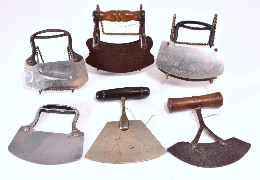 6 Vintage Mezzaluna Knives (1 of 4)