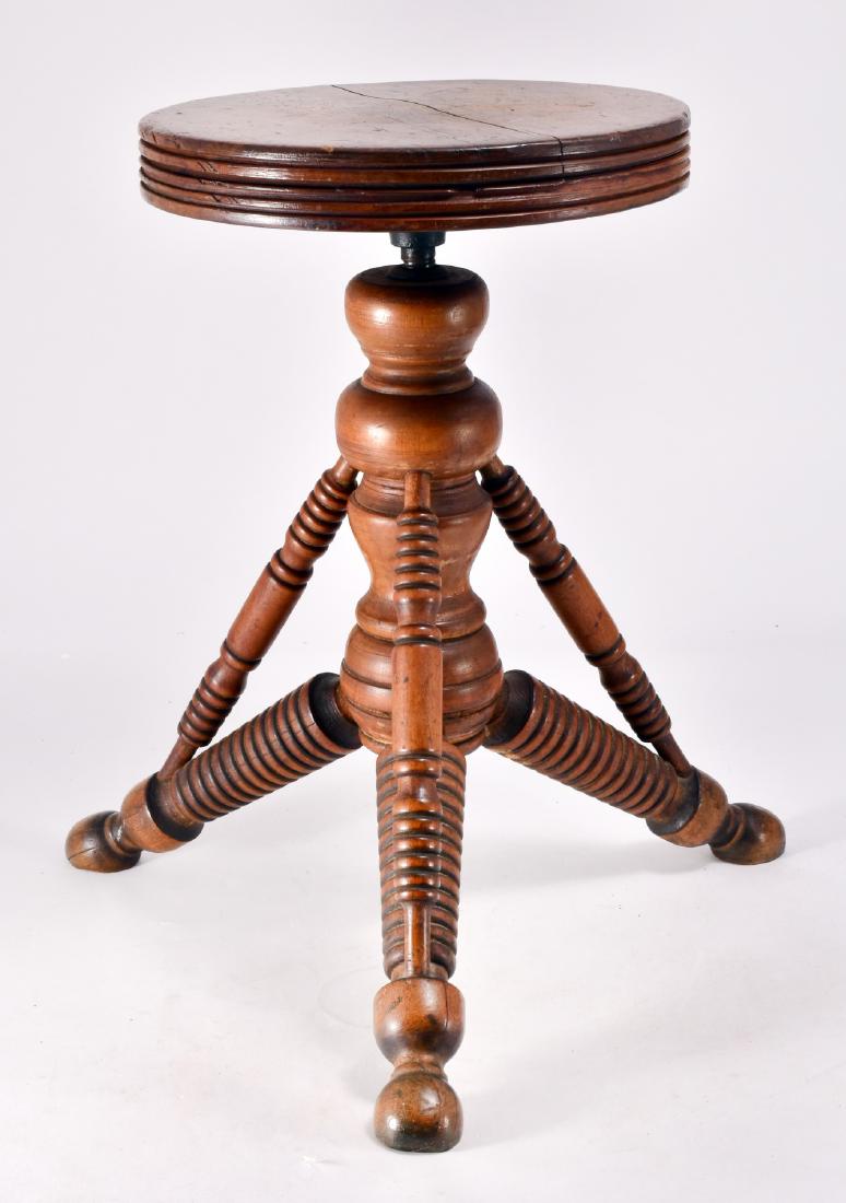 Tonk Chicago & New York 3 Legged Piano Stool (1 of 3)