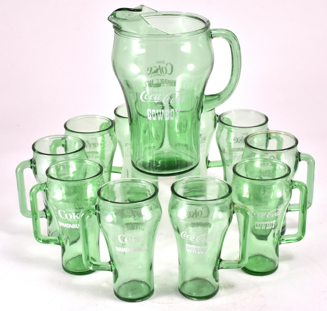 Coca-Cola Whataburger Cowboy Pitcher & Mugs (1 of 2)
