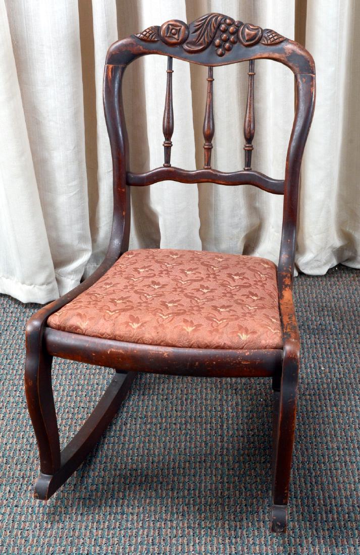 Victorian Spindle Back Rocker (1 of 3)