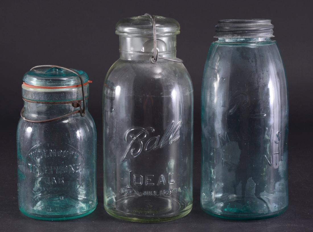 3 Vintage Mason Jars (1 of 1)
