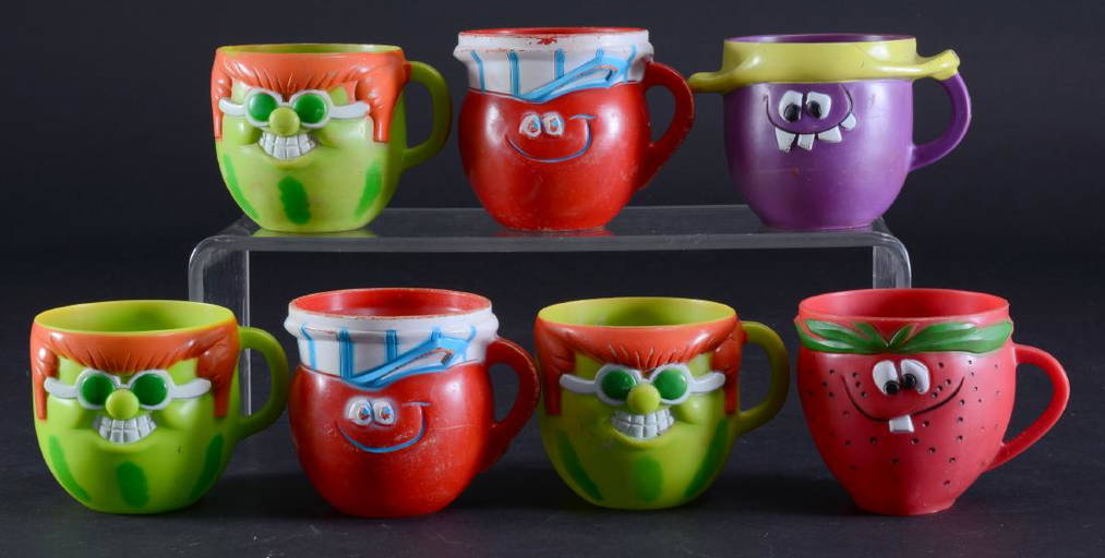 7 Vintage Funny Face Kool Aid Cups