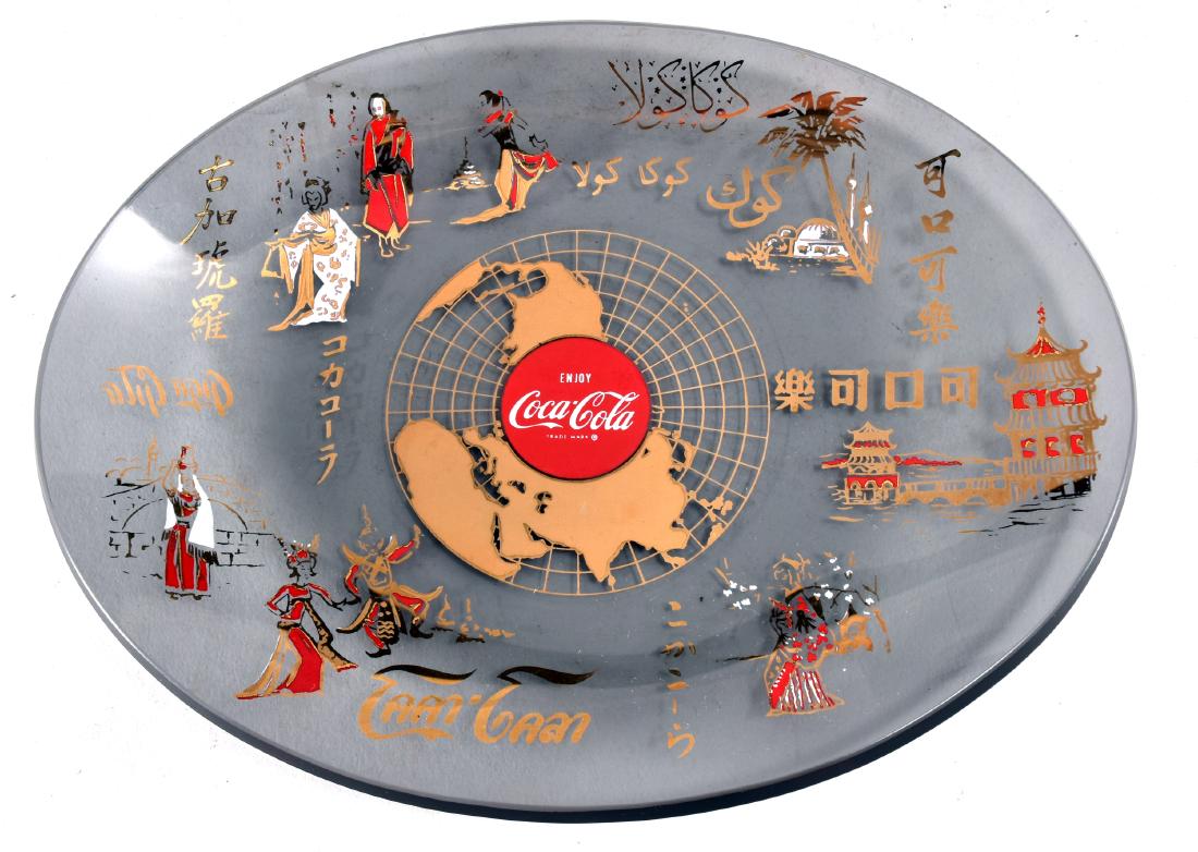 Vintage Coca-Cola "World Dish" Oval Nut Dish (1 of 2)