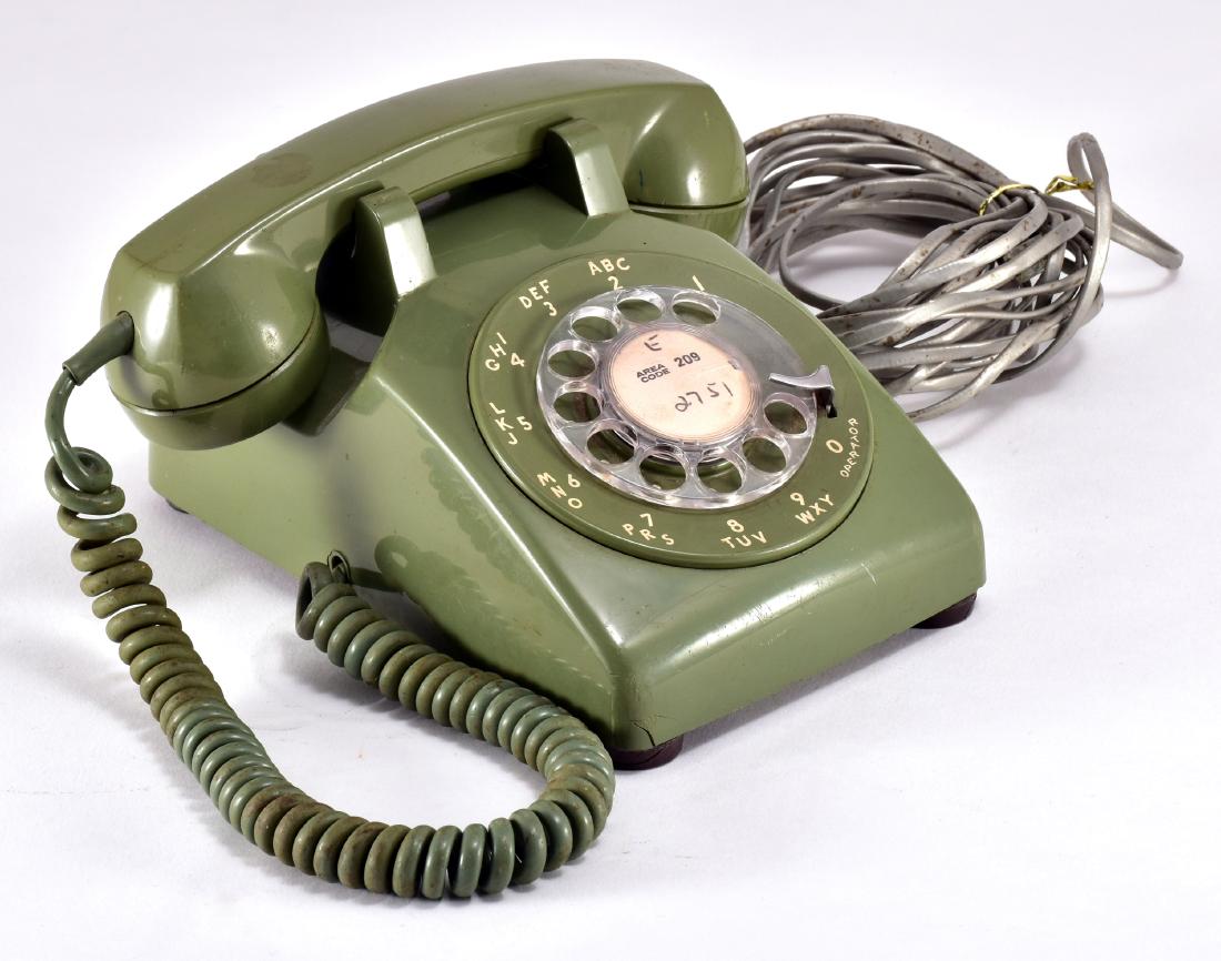 Vintage Green Bell System Rotary Dial Desk Phone (1 of 3)