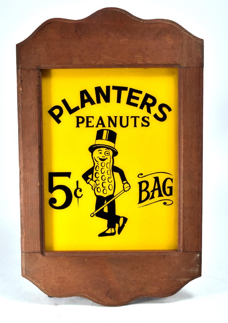 Planters Peanuts 5 Cent Bag Framed Sign (1 of 2)