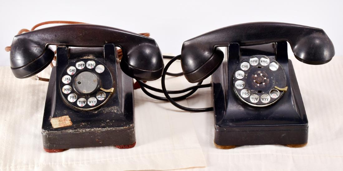 2 Vintage Black Bell System Rotary Phones (1 of 2)