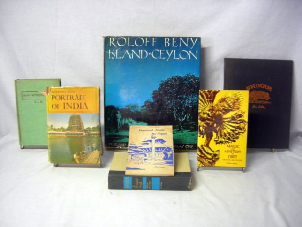 7 BOOKS CONCERNING INDIA: 7 Books Concerning India & Surrounding Islands Inc. Island Ceylon, Shikar, Portrait Of India, India Without Fable, India A Personal Guide, Magic And Mystery In Tibet, Practical Guide To Nepal.