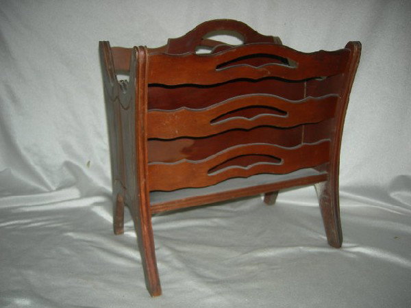 CANTERBURY: 1920'S Cherry Canterbury Stamped Butler Style # 725, 17.5"T.