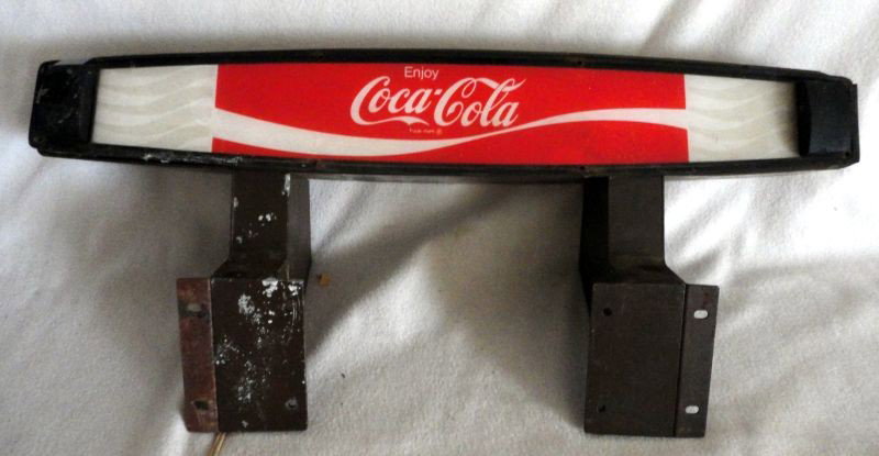COCA COLA ADVERTISING LIGHT: "Enjoy Coca-Cola" Electric Advertising Light, 22"W.