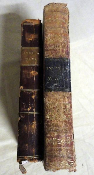 INDIAN HISTORY BOOK LOT: 2 Books Including: Indian Wars of the United States by William B. Moore, Published by R. W. Pomeroy 1842 & The History of Philip's War, The Great Indian War of 1675 & 1676 by Thomas Church, Esq., Publ