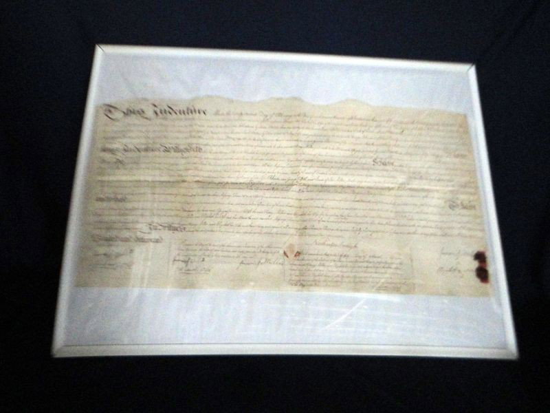 INDENTURE PAPER: Verbiage reads "Made The Twenty Second Day Of February, In The Year Of Our Lord, One Thousand Eight Hundred And Three, And Of The Commonwealth, The Twenty Seventh, Between Henry Miller, Penn Township 