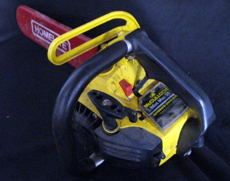 MCCULLOCH CHAIN SAW: Mini Mac 35, w/Automatic Chain Oiling, Model # 600091F.