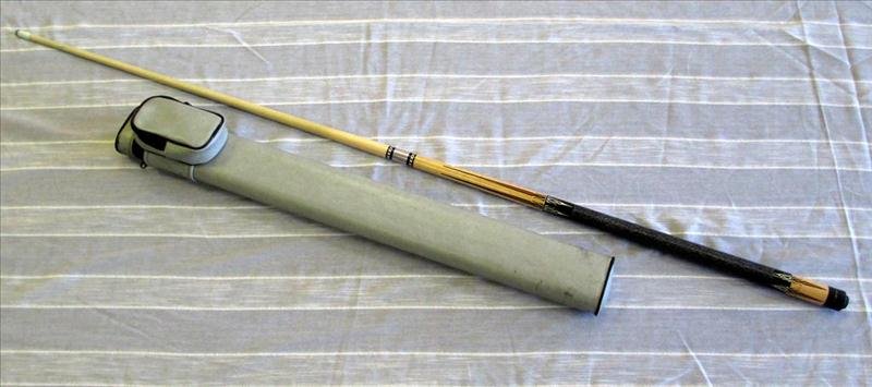Pool Table Accessories - Vintage X Cue Stick: Pool Table Accessories - Vintage X Cue Stick, 3-Piece Inlaid Cue Stick, 58" Long w/Fitted Carrying Case.