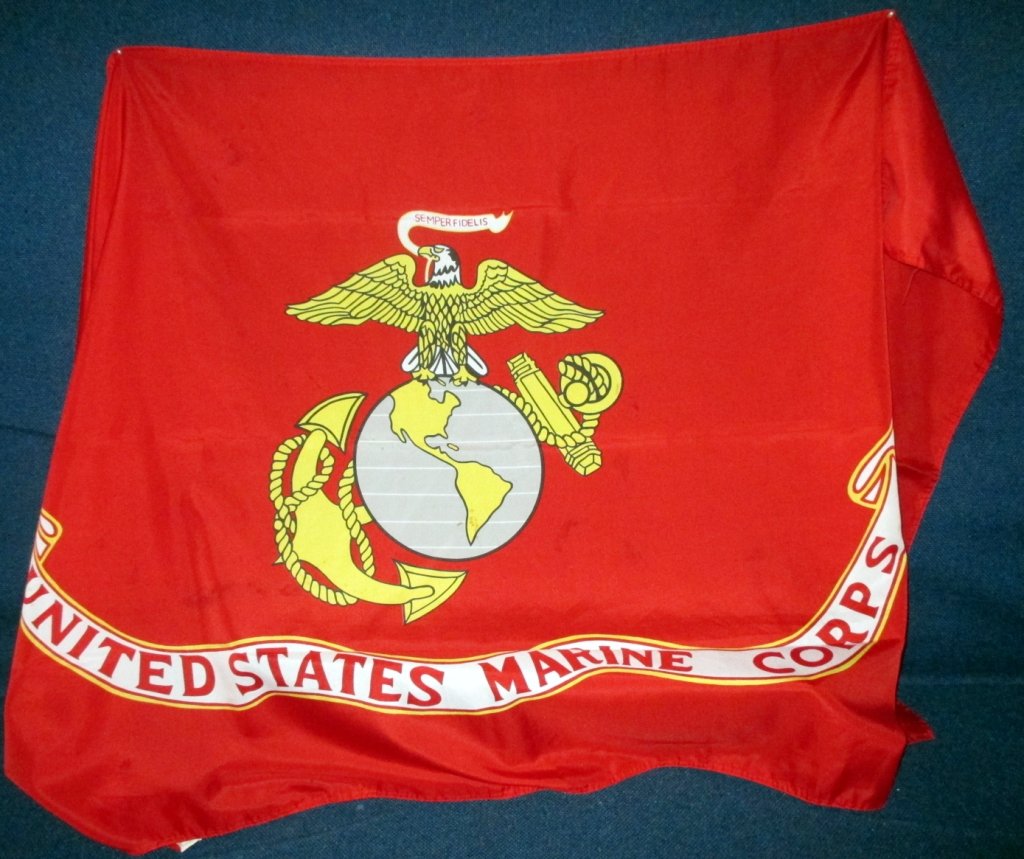 US Marine Corps Flag: 60" x 34".