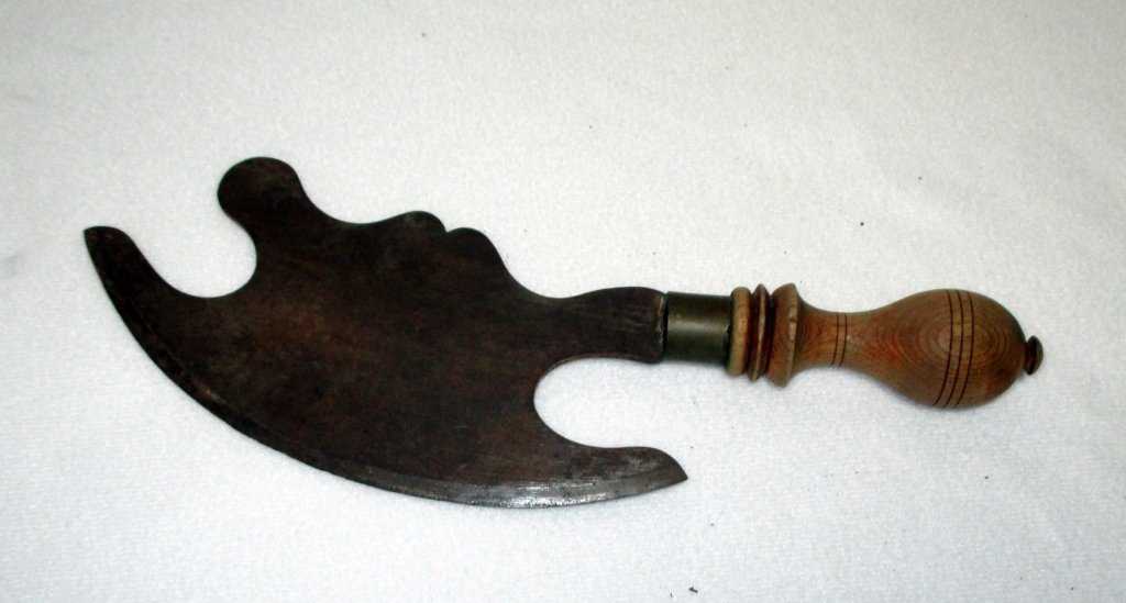 Antique Kitchen Cleaver: 12.25" long.
