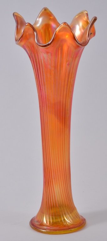 Iridescent Stretch Vase: 9.5" T. Expected wear.