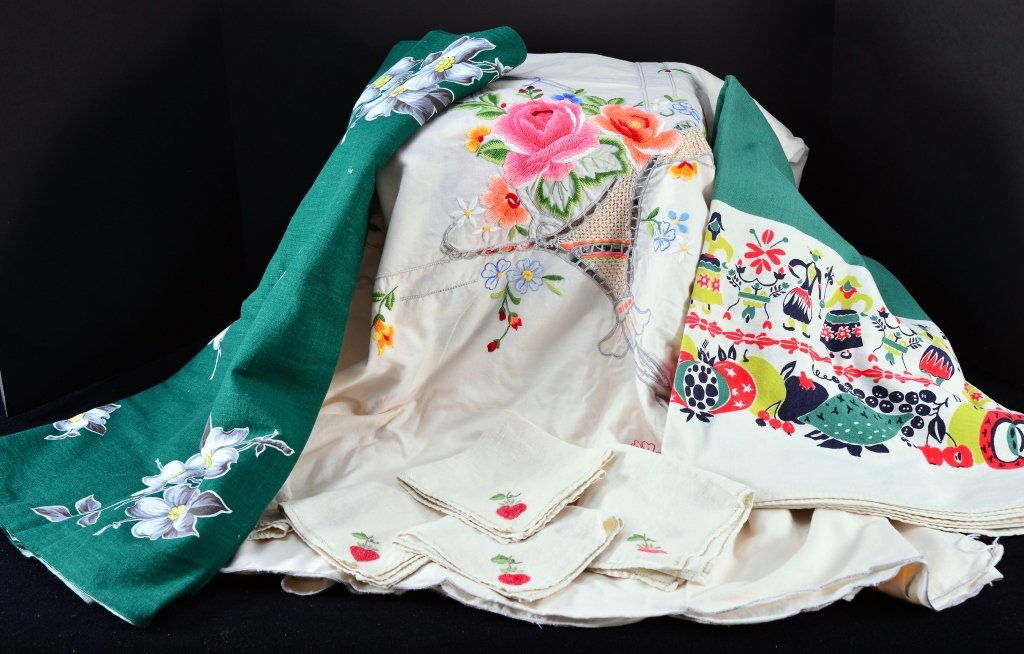 Colorful Embroidery & Retro Tablecloth (1 of 2)