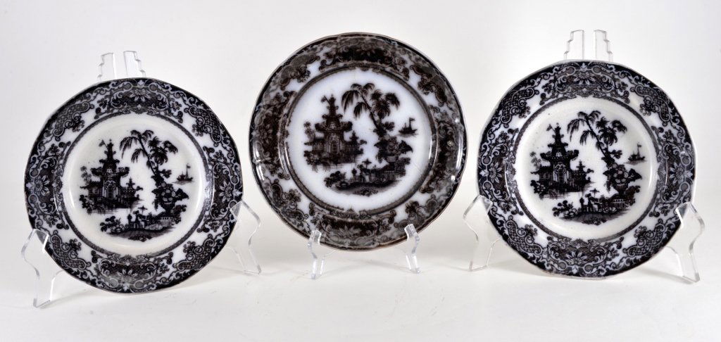 3 Pieces Corean Mulberry Transferware (1 of 4)
