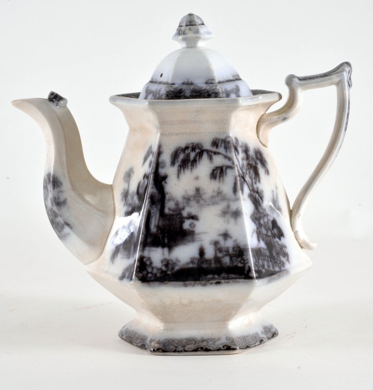 Corean Mulberry Transferware Teapot (1 of 3)