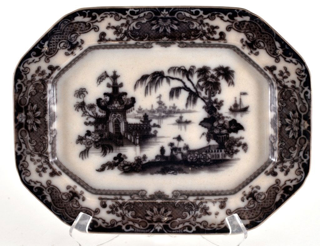 Corean Mulberry Transferware Platter (1 of 3)