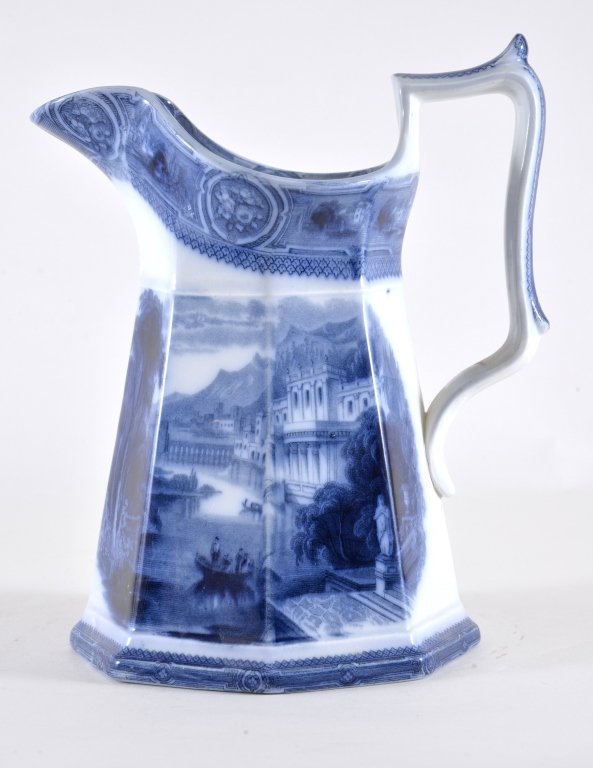 Blue & White Transferware Pitcher (1 of 4)