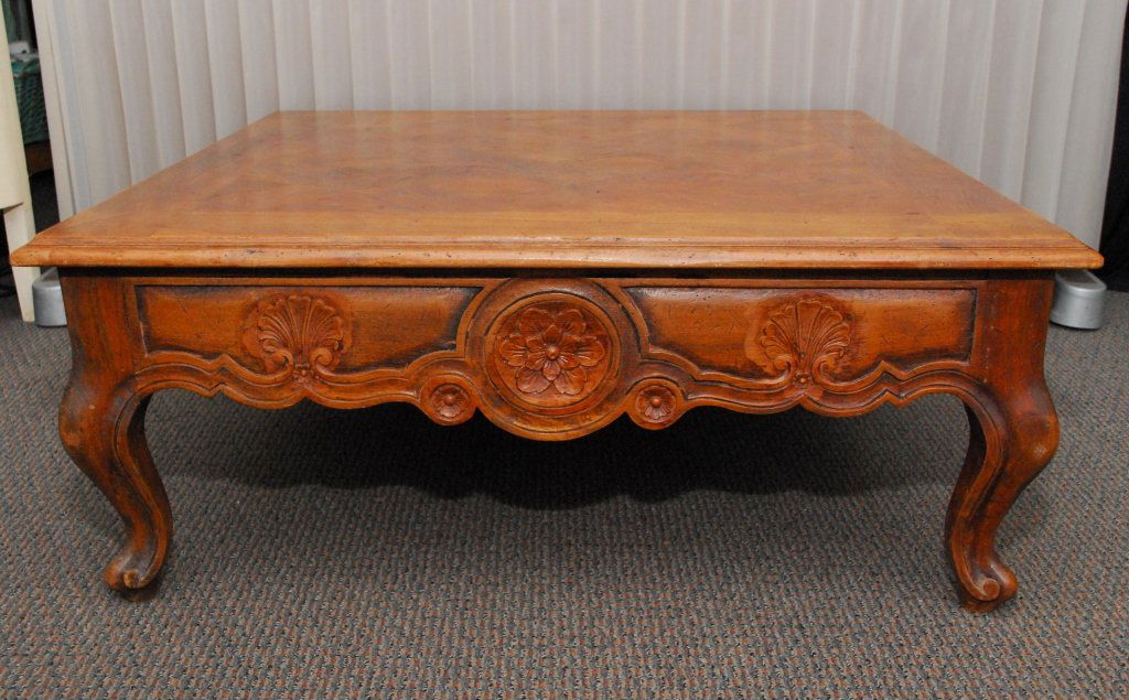 Wooden French Style Coffee Table (1 of 4)