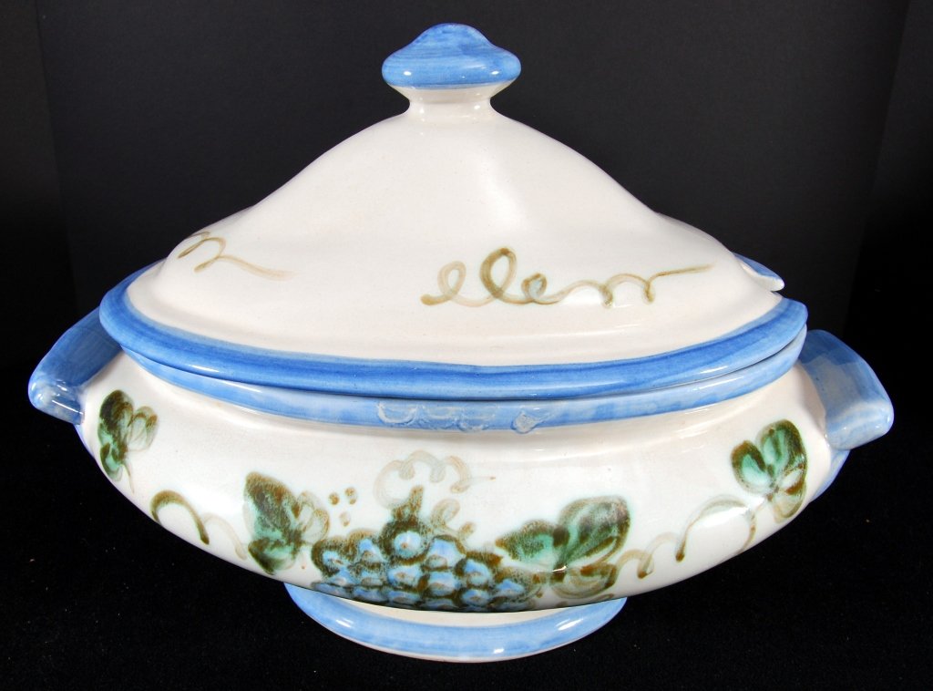John Taylor Ceramic Tureen: Louisville, KY, 16" wide.