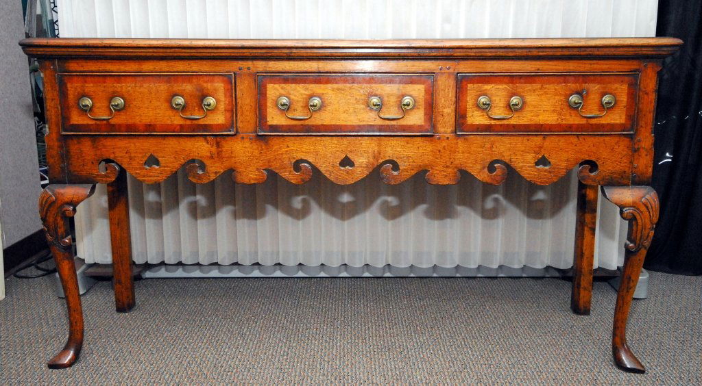 Antique 3-Drawer Sideboard (1 of 4)