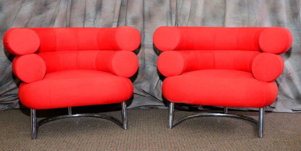 2 Vintage Eileen Gray Bibendum Chairs (1 of 5)