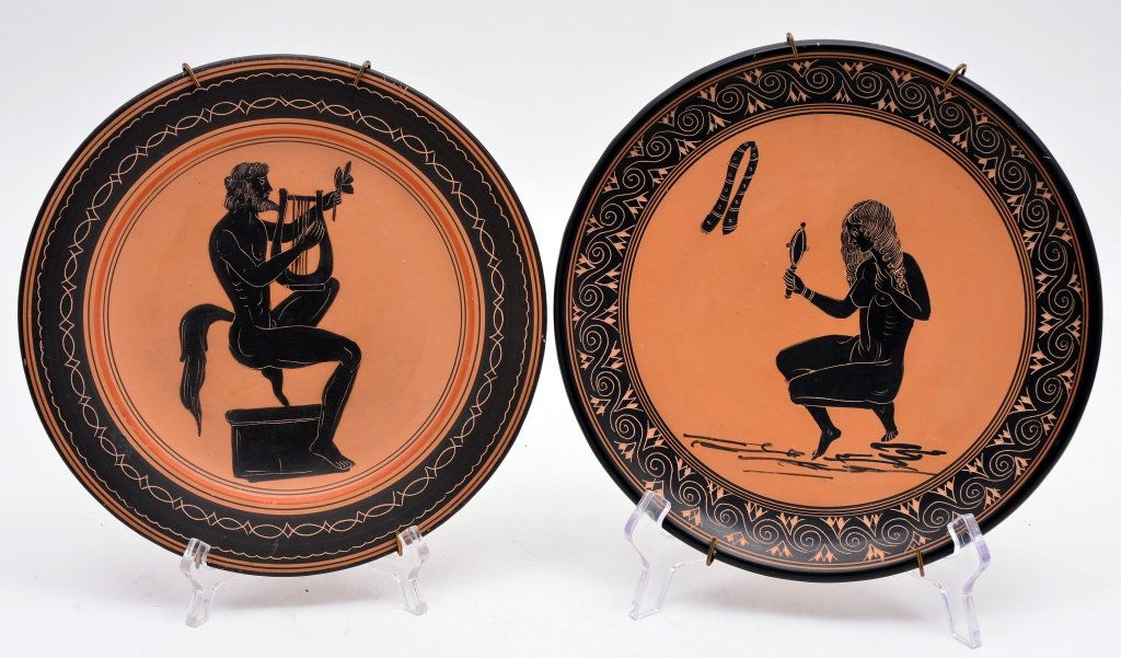 Two Greek Wall Hanging Plates (1 of 3)