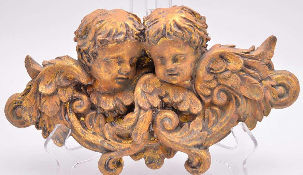 Decorative Gold Angels Wall Hanging (1 of 1)