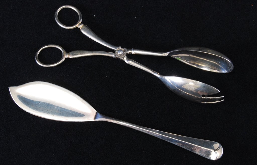 Silverplate Leonard Salad Server & Italian Server (1 of 2)