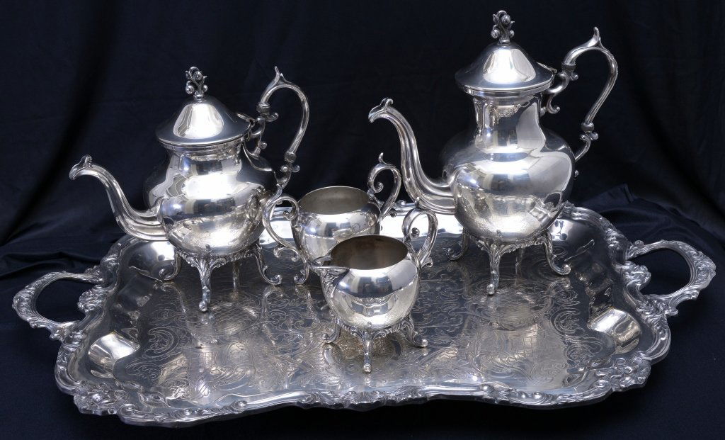 Silverplate Tea Service (1 of 4)