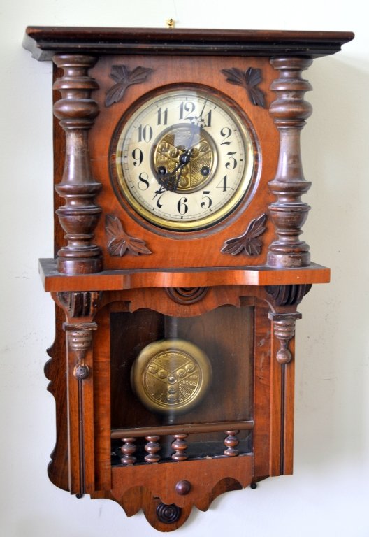 Carl Reitz Walnut German Wall Clock (1 of 3)
