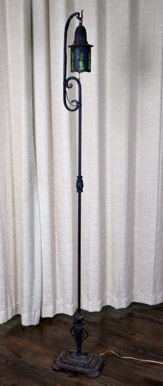 Vintage Black Iron Floor Lamp (1 of 4)