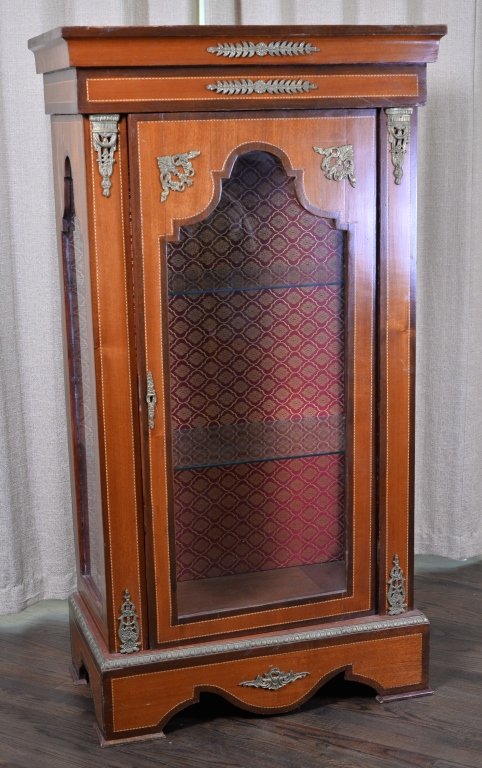 French Display Cabinet w/2 Glass Shelves (1 of 3)