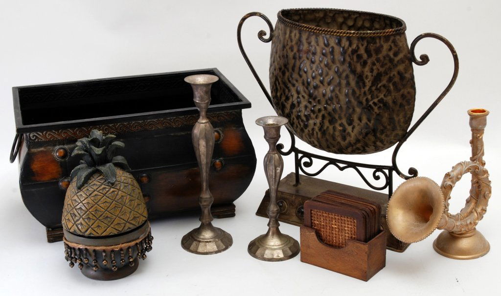 Planter, Flattened Urn, Candlesticks, Trash Can Plus (1 of 6)