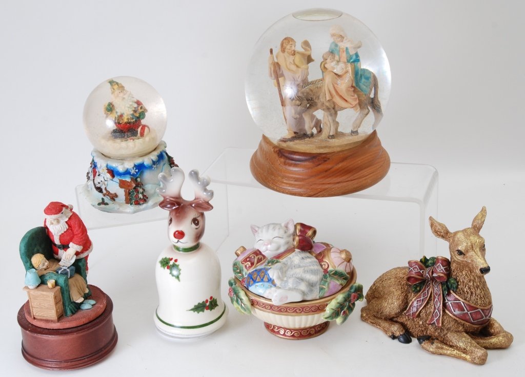 Music Boxes, Fitz & Floyd Covered Dish & Deer (1 of 3)