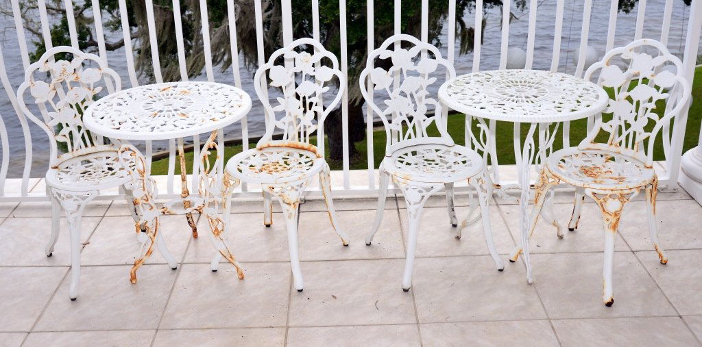 2 Sets Wrought Iron Outdoor Furniture (1 of 4)