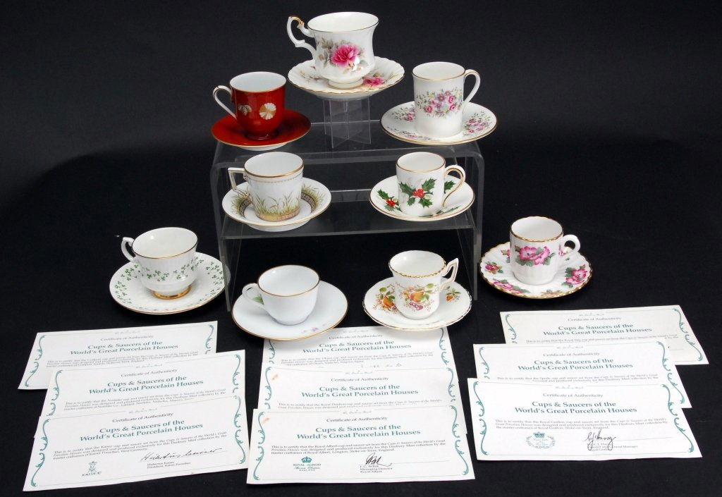 Cups & Saucers of World's Great Porcelain Houses (1 of 7)