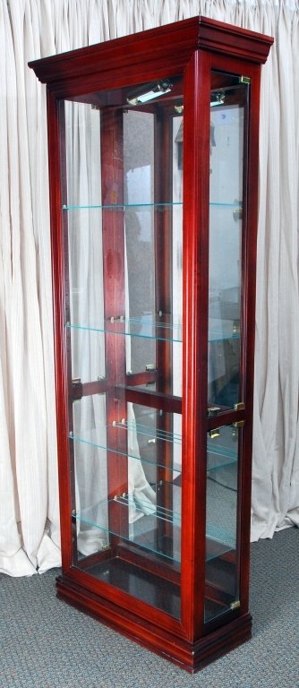Lighted Side Entry Display Cabinet w/Four Shelves (1 of 4)