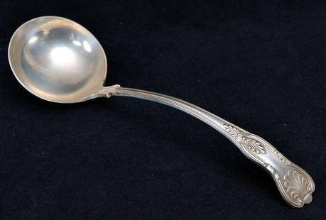 Vintage Silverplate Punch Bowl Ladle: A1, 12" long.