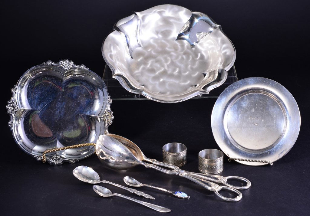 Silverplate Serving Lot (1 of 7)